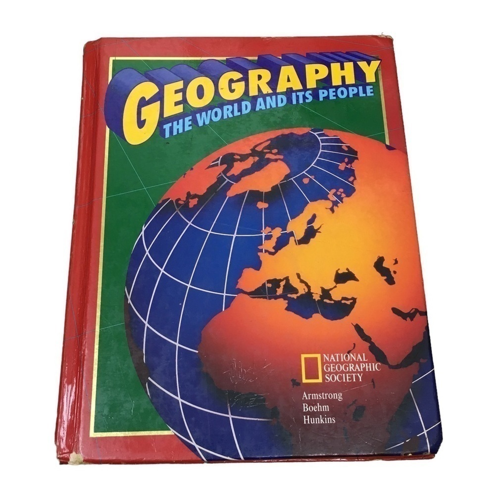 VINTAGE 1998 Geography Book The World and Its People National Geographic Society